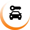 icône clé de voiture